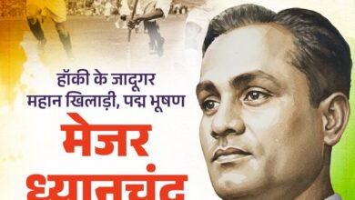 सीएम योगी श्रद्धांजलि ध्यानचंद, मेजर ध्यानचंद पुण्यतिथि, हॉकी का जादूगर ध्यानचंद, योगी आदित्यनाथ ध्यानचंद संदेश, भारतीय हॉकी महान खिलाड़ी, ध्यानचंद यूपी सरकार श्रद्धांजलि, CM Yogi Tribute Major Dhyan Chand, Major Dhyan Chand death anniversary, Hockey wizard tribute, Yogi Adityanath tribute message, Indian hockey legend Dhyan Chand, UP CM homage Dhyan Chand, मेजर ध्यानचंद श्रद्धांजलि, योगी आदित्यनाथ हॉकी संदेश, हॉकी लीजेंड ध्यानचंद, Dhyan Chand homage, CM Yogi hockey tribute, Major Dhyan Chand remembrance, #CMYogiTributeMajorDhyanChand, #MajorDhyanChand, #HockeyWizard, #YogiAdityanath, #IndianHockey, #SportsLegend, #RashtriyaPrasthavanaNews, #ManojShuklaReport,