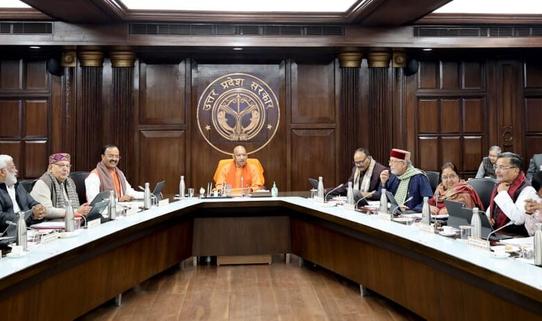 यूपी कैबिनेट बैठक लोक भवन, सीएम योगी कैबिनेट, स्टांप कार्यालय यूपी, जेएस विश्वविद्यालय शिकोहाबाद, UP Cabinet Meeting Image, CM Yogi Cabinet Press, लखनऊ राजनीतिक समाचार, उत्तर प्रदेश कैबिनेट न्यूज, सरकारी निर्णय यूपी, शिक्षा समाचार यूपी, स्टांप एवं पंजीयन विभाग खबर, UP Government News, Cabinet Decision India,#UPCabinet, #YogiGovernment, #StampDuty, #GiftDeed, #Kushinagar, #Jhansi, #JSUniversity, #EmploymentNews, #UPNews, #GovernmentDecision,