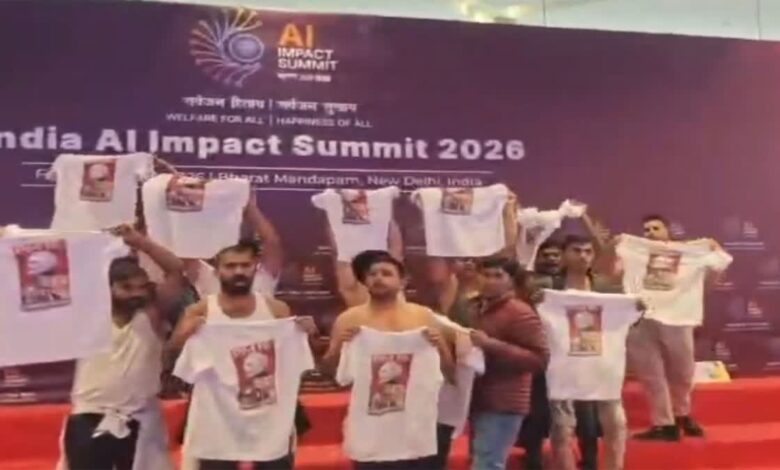 AI समिट में यूथ कांग्रेस कार्यकर्ताओं का विरोध-प्रदर्शन, AI Impact Summit 2026 दिल्ली, भारत मंडपम प्रगति मैदान, पीएम मोदी विरोध प्रदर्शन, इंडियन यूथ कांग्रेस समाचार, Rahul Gandhi AI Summit statement, Delhi Political Protest News, Narendra Modi AI Summit 2026, Mallikarjun Kharge statement, New Delhi Political Controversy,भारत मंडपम दिल्ली फोटो, AI Summit Protest Video, यूथ कांग्रेस प्रदर्शन, दिल्ली पुलिस हिरासत, पीएम मोदी विरोध नारे, AI Impact Summit Delhi 2026 images, Youth Congress Protest Delhi, Political Protest at Pragati Maidan,नई दिल्ली राजनीतिक खबर, दिल्ली जिला विरोध प्रदर्शन, भारत मंडपम इवेंट समाचार, AI Impact Summit 2026 विवाद, प्रधानमंत्री नरेंद्र मोदी कार्यक्रम, Indian Youth Congress Protest News Delhi, Delhi Police Action Protest, Rahul Gandhi AI Summit Comment, Mallikarjun Kharge Statement AI Event, Technology Summit Political Controversy India,
