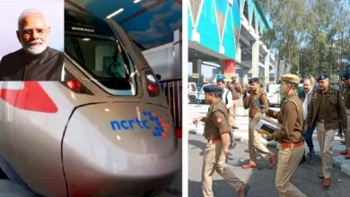 Meerut Metro Inauguration 22 February, मेरठ मेट्रो शुभारंभ 22 फरवरी, Narendra Modi Meerut visit, Namo Bharat train Meerut extension, Meerut South to Modipuram metro, मेरठ जिला खबर, उत्तर प्रदेश इंफ्रास्ट्रक्चर न्यूज, NCRTC Meerut project,Narendra Modi Meerut Metro inauguration photo, मेरठ मेट्रो स्टेशन तस्वीर, Namo Bharat train Meerut image, Mohiuddinpur rally ground photo, Meerut South station preparation image,Meerut Metro Inauguration 22 February news, प्रधानमंत्री मेरठ दौरा 22 फरवरी, मेरठ साउथ मोदीपुरम मेट्रो विस्तार, Namo Bharat Rapid Rail Meerut update, मेरठ जिला उत्तर प्रदेश राजनीतिक खबर, NCRTC Meerut metro project, Mohiuddinpur rally ground preparation, Uttar Pradesh infrastructure news today,