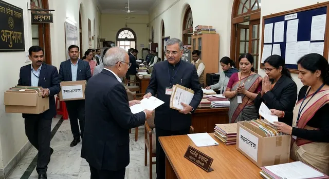 यूपी में 16 अधिकारियों का ट्रांसफर, यूपी सचिवालय ट्रांसफर, उत्तर प्रदेश में अधिकारियों का तबादला, राजेंद्र प्रसाद यादव ट्रांसफर, अनुभाग अधिकारी ट्रांसफर, समीक्षा अधिकारी ट्रांसफर, यूपी प्रशासनिक फेरबदल, यूपी तबादला खबर, लखनऊ सचिवालय ट्रांसफर, उत्तर प्रदेश शासन, नमामि गंगे विभाग, न्याय विभाग, वित्त विभाग, सतर्कता विभाग, कारागार प्रशासन एवं सुधार विभाग, खादी एवं ग्रामोद्योग विभाग,UP Transfer 2026, UP Secretariat Transfer, 16 Officers Transferred in UP, Uttar Pradesh Officer Transfer, UP Government Transfer, Rajendra Prasad Yadav Transfer, Section Officer Transfer UP, Review Officer Transfer UP, UP Secretariat News, Lucknow Secretariat Transfer, Uttar Pradesh Administrative Reshuffle, Namami Gange Department UP, Justice Department UP, Finance Department UP, Vigilance Department UP, #UPTransfer #UPTransfer2026 #UPSecretariat #UttarPradesh #Lucknow #LucknowSecretariat #UPNews #UPGovernment #OfficerTransfer #AdministrativeReshuffle #RajendraPrasadYadav #NamamiGange #JusticeDepartment #FinanceDepartment #VigilanceDepartment #PrisonAdministration #KhadiGramodyog #SectionOfficer #ReviewOfficer #UttarPradeshNews